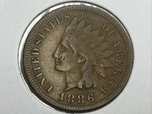 1886 type 2 Indian Cent in fine/very fine