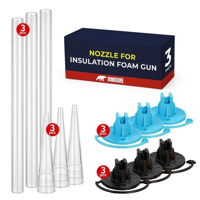 #ad Spray Foam Gun Nozzles Replacement Kit 12 PCS Long amp; Short Wide Spray Ins... $10.32