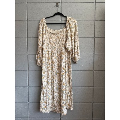A.N.A Floral Prairie Cottage Core Milkmaid Dress size XL