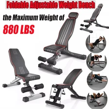 880LBS Dumbbell Bench Weight Training Fitness Incline Bench Adjustable Workout