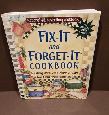 Fix-It and Forget-It Cookbook Slow Cooker Recipes Crock Pot Spiral Yummy Easy
