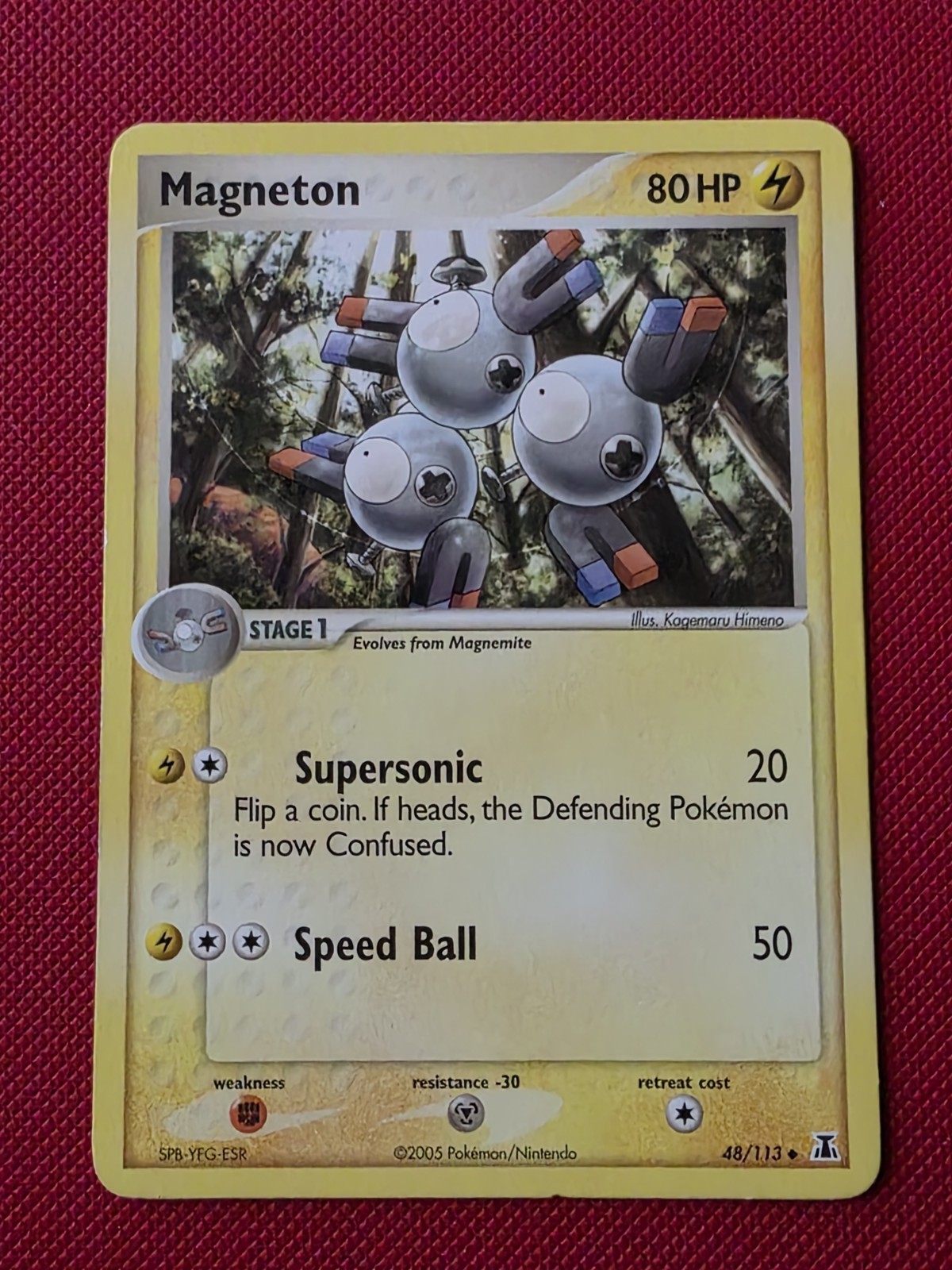 Pokemon Card - Delta Species 48/113 - MAGNETON (uncommon) - NM
