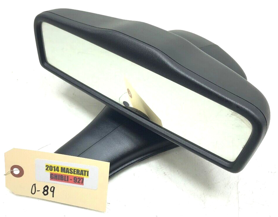 2014-2017 MASERATI GHIBLI INTERIOR REAR VIEW MIRROR ASSEMBLY W/ TRIM OEM.