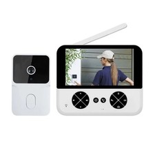 VIDEOCITOFONO WIFI MONOFAMILIARE CON MONITOR HD DA 4,3 POLLICI VISIONE NOTTURNA