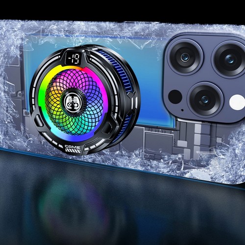 Refroidisseur Téléphone Portable Magnétique RGB pour Jeux avec Engrenages Ré - Photo 2 sur 14