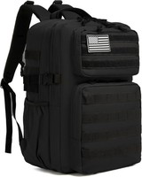 Taktischer Rucksack 35L Schwarz Wasserdicht Molle 3-Tage-Assault Pack Herren