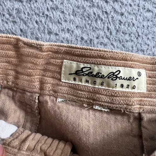 Eddie Bauer Corduroy Pants Men's Size 32x32 Beige 100% Cotton Vtg 90s - Picture 6 of 9