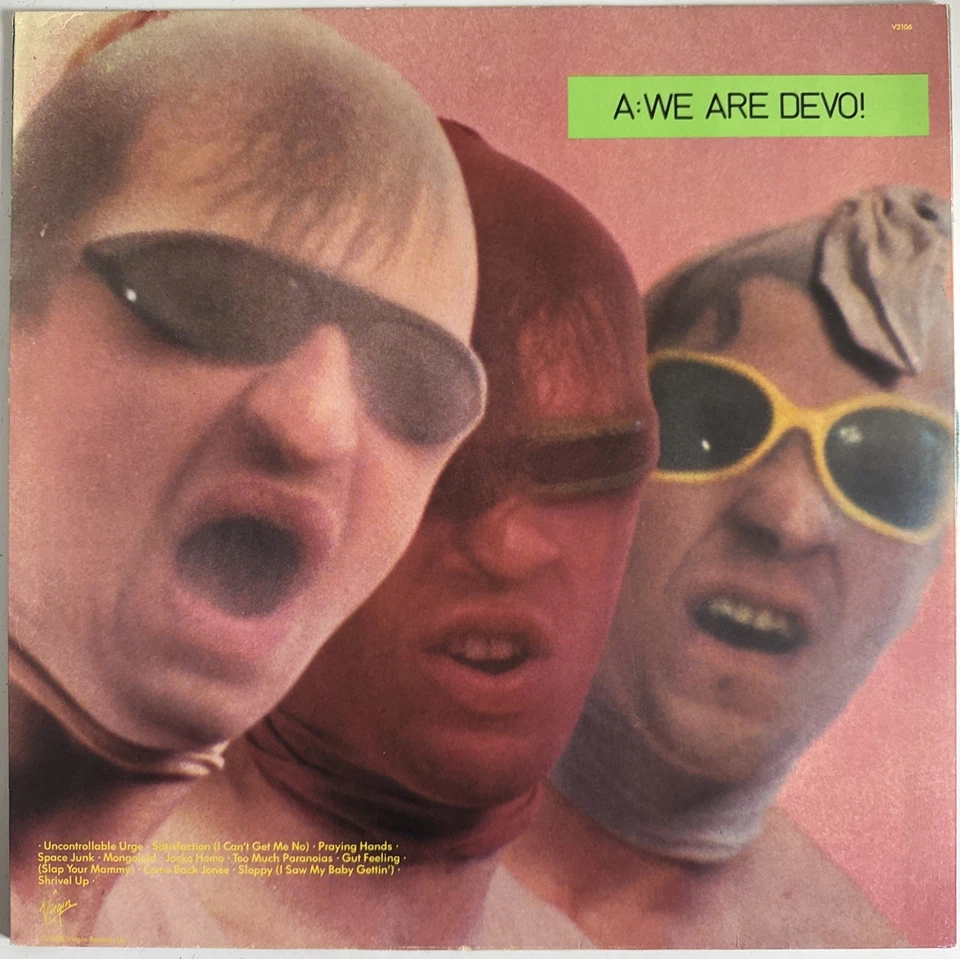 DEVO ARE WE NOT MEN? VINYL LP VIRGIN UK 1978 NEAR MINT PRO CLEANED - Image 3 of 4