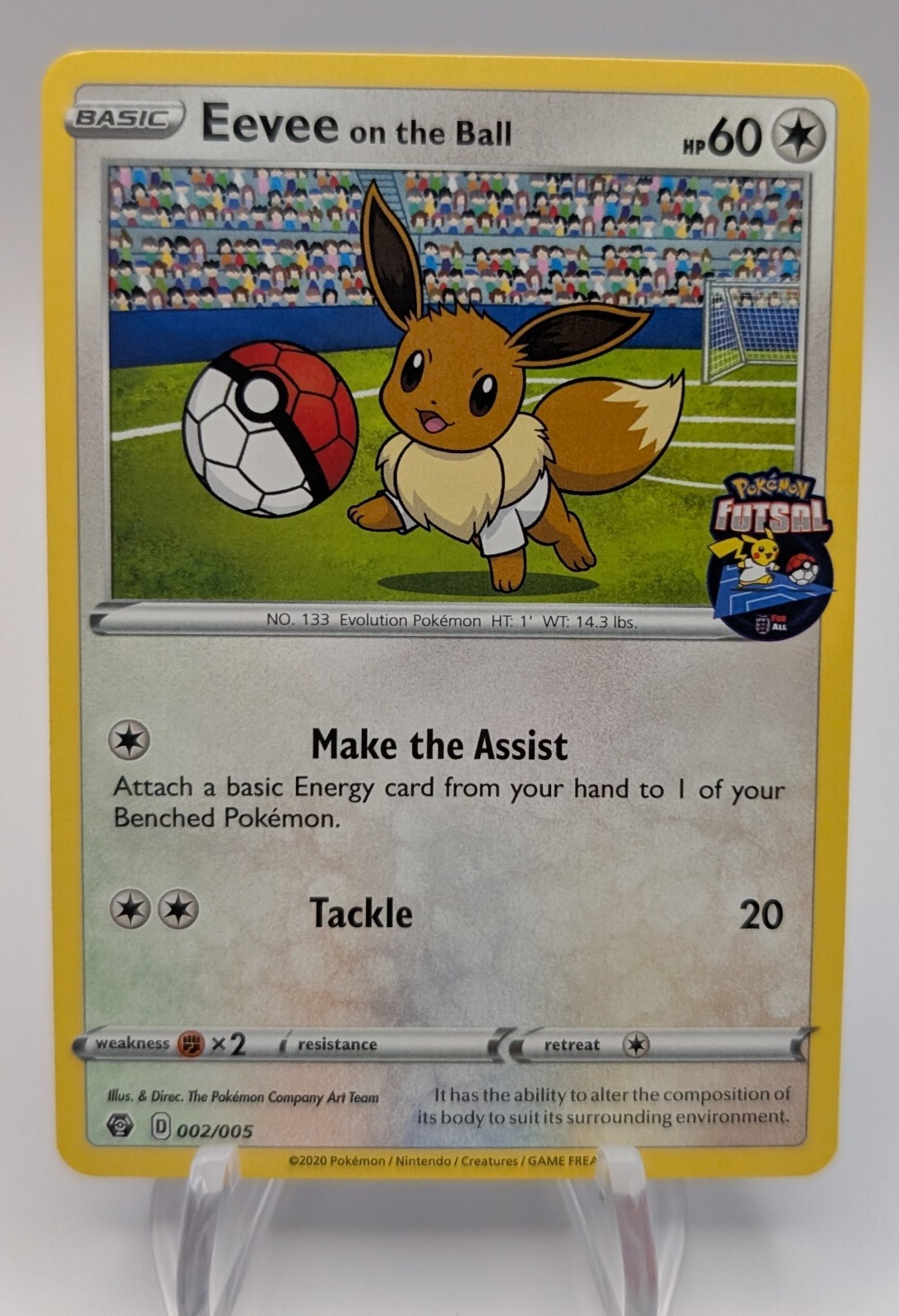 Eevee On The Ball Futsal Promo 002/005 NM Pokemon TCG