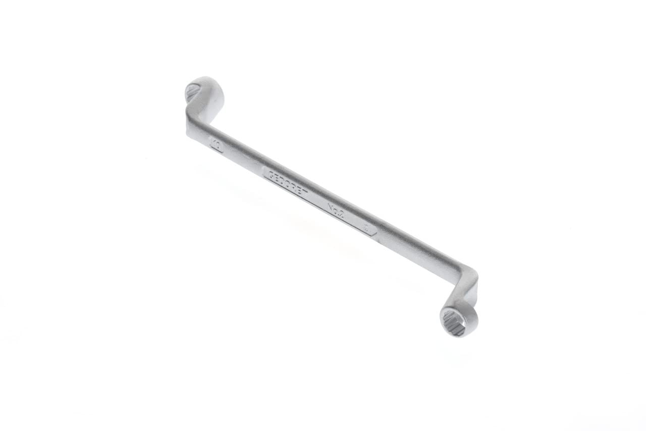 Clé polygonale double 8x10 mm forgée contre-coudée 5° de haute précision géométrique