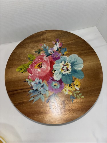 Pioneer Woman 10.5" Mixing Bowl w/Wooden Lid & 7.5” Bowel - Picture 3 of 13