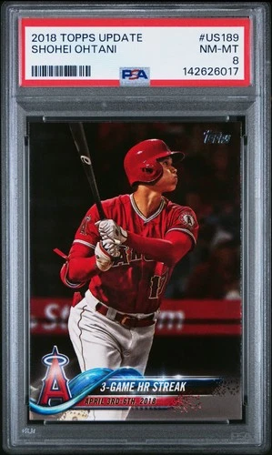 Shohei Ohtani - 2018 Topps Update #US189 PSA 8