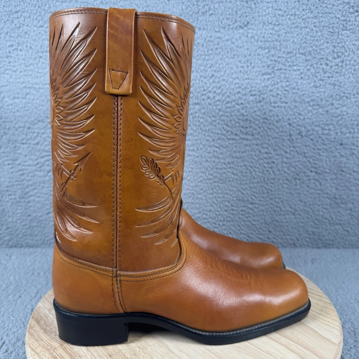 Tooled Leather Boots In Men display picture 1
