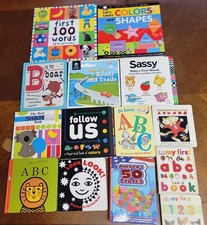 Lot of 13 Children BOARD Hardcover BABY TODDLER DAYCARE Kids BOOKS Educational
