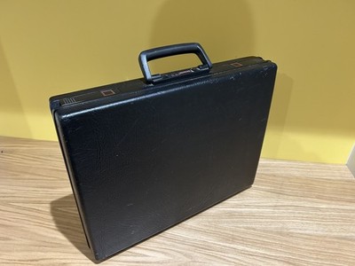 Samsonite Vintage Hartschalen Aktentasche Zahlenschloss schwarz 46x35x9cm