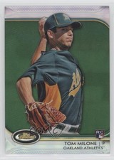 2012 Topps Finest Green Refractor 110/199 Tommy Milone Tom Milone #6 1g9
