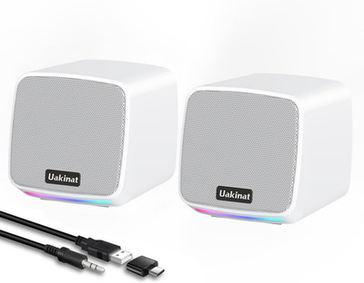 Computer Speakers for Desktop PC, USB Powered 3.5Mm Aux Speaker for PC, Laptop,
