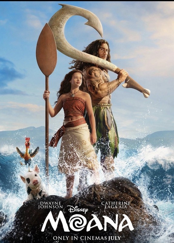 “Moana” (Disney•Live Action) Official Movie Poster Bus Shelter DS 48”x70” Huge!