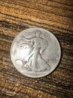 1943 WALKING LIBERTY SILVER HALF DOLLAR 90% SILVER CIRCULATED COIN No Mint Mark