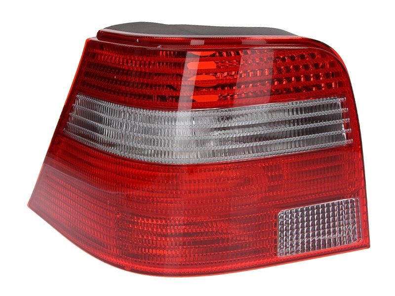 Feu arrière TYC 11-0198-11-2 en polycarbonate rouge et cristal
