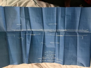 Taunton Pawtucket Rail Road Blueprint Railroad Train From 1800s Proposal