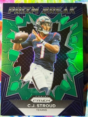 2023 Panini Prizm #PB-6 C.J. Stroud Prizm Break Prizms Green
