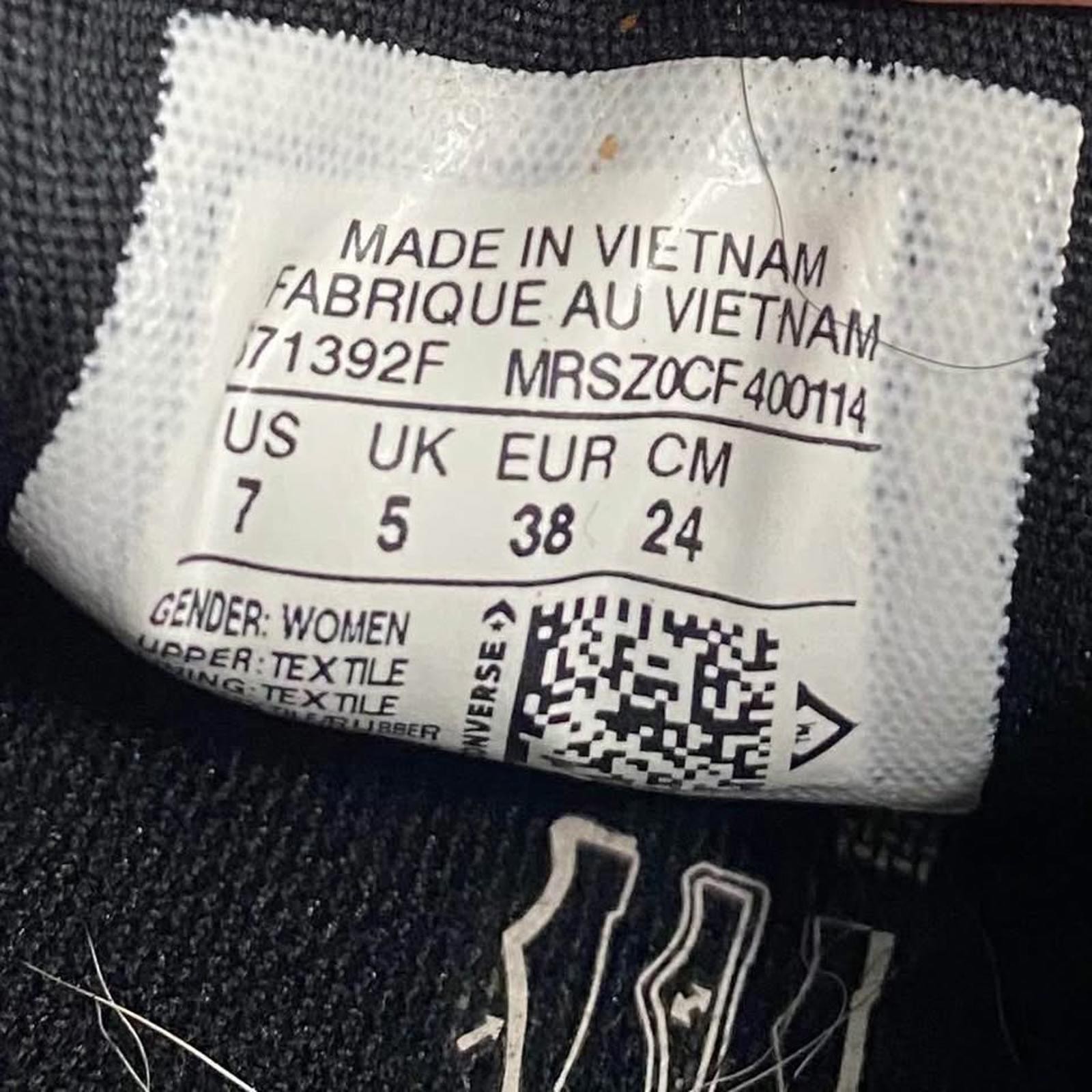 Converse Womens 7 Chuck Taylor Slip-On Whimsy Artistic Black White Sneakers thumbnail 5