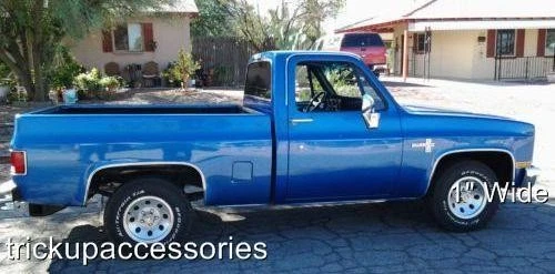 FENDER TRIM FOR GMC C/K 1973-1987 Mirror Polished Stainless FULL ARCH 1" WIDE