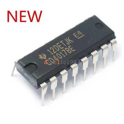 20PCS CD4017BE 4017 CD4017 DECADE COUNTER DIVIDER IC TOP #fv