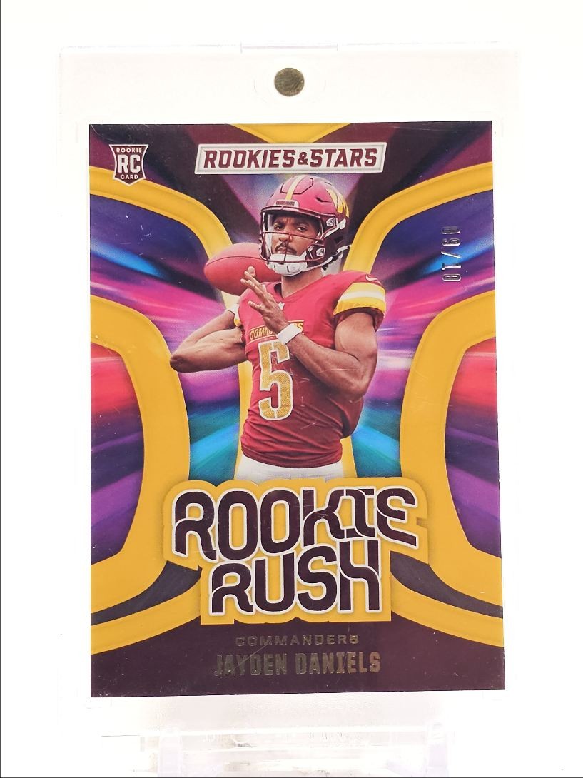Jayden Daniels Panini Rookies & Stars Rookie Rush #RRJDS Gold