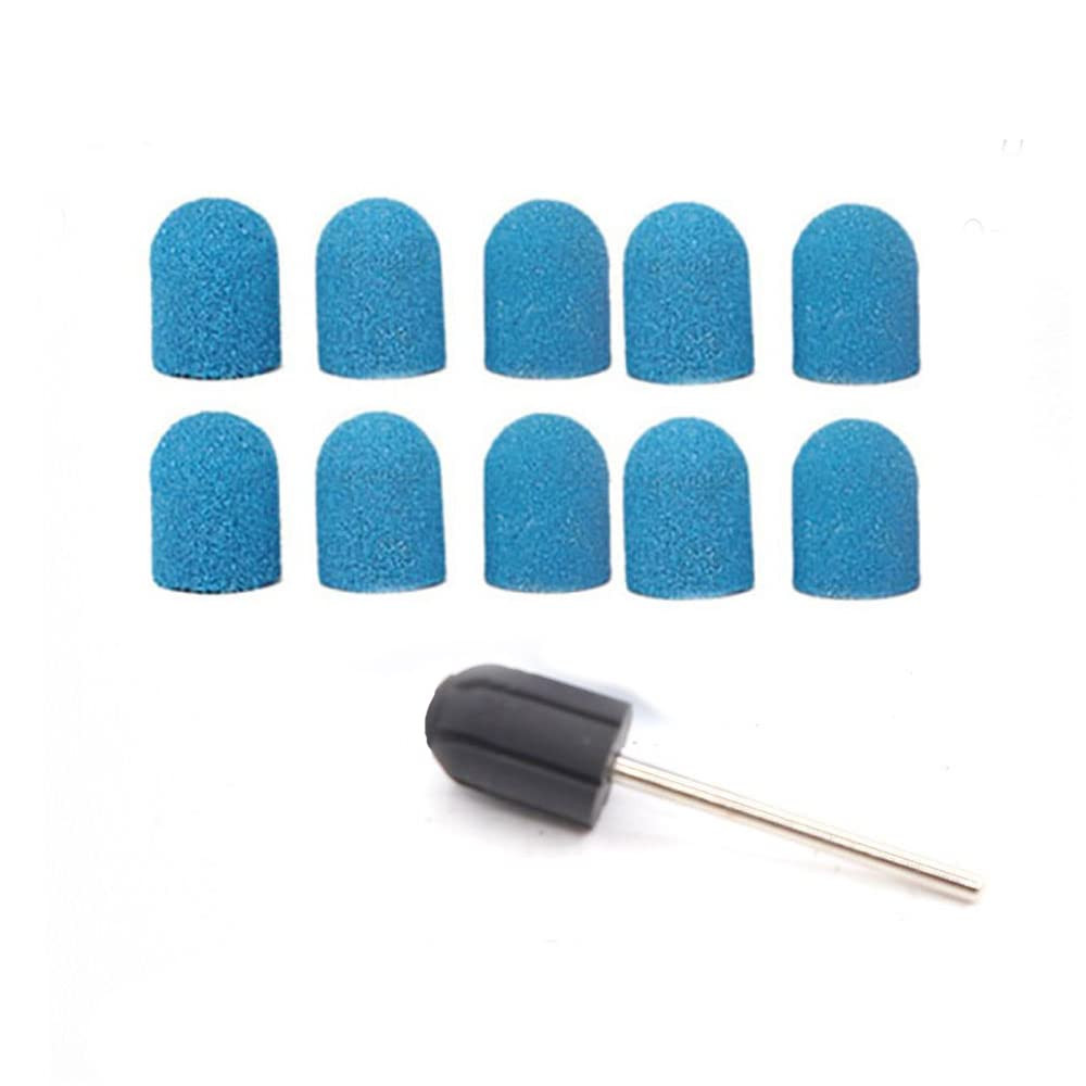 10 Pezzi Cappuccio abrasivo per manicure bande abrasive tappi per unghie (a7V)