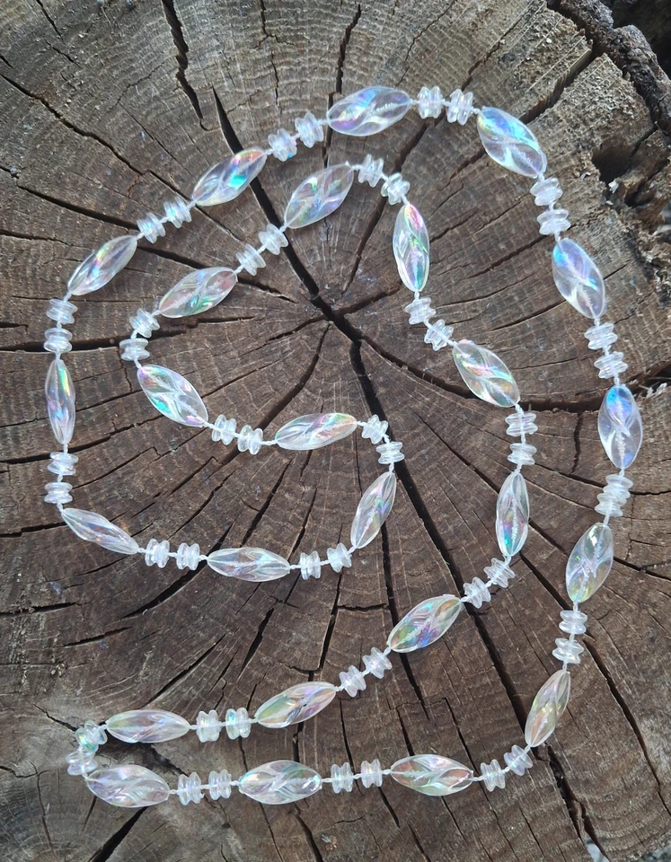 Lot 3 Colliers Vintage 1986 Style Avon Arc-en-Ciel Iridescent Aurore Boréale 97 - Photo 2/4