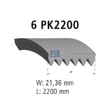 Keilrippenriemen 26225353 für Ford S-MAX WA6 Street KA RL2 Transit FA FM