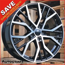 18" SANTIAGO Style ALLOY WHEELS x4 - TYRES Fits : VW GOLF / CADDY