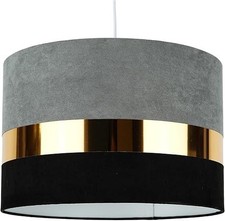 Grey Gold Black Lampshade Fabric Light Shade Ceiling or Table Modern-Z13