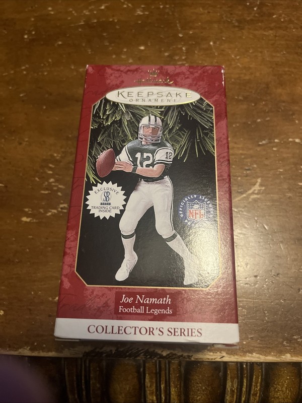 Joe Namath Keepsake Ornament New In Package 1997 Vintage