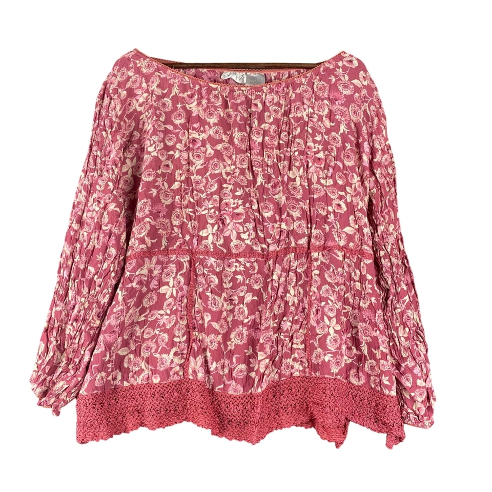 Conjunto de Top e Saia FLAW Lola P Feminina 16W Maxi Floral Cottagecore Boho Plus Size - Imagem 2 de 4