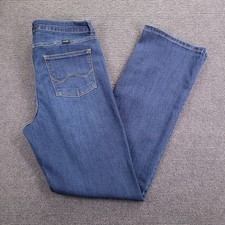 WRANGLER Jeans Womens Size 12/31 High Rise Bootcut Medium Wash Denim "W" Stitch