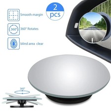 2x Blind Spot Car Bike Adjustable Blind Spot Mirror Wide Angle Parking Reverse