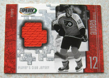 Simon Gagne 2001-02 UD Playmakers #J-SG Game Used Jersey hockey cards lot FLYERS