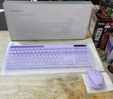 Seenda Wireless Keyboard and Mouse Combo SK60-3, PURPLE