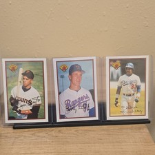 Bowman 1989 MLB Baseball Royce Clayton Bobby Witt Eddie Murray 3 Card Lot