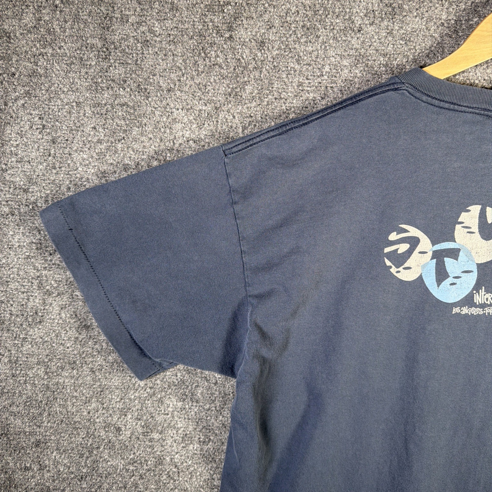 Vintage Stussy Shirt Mens XL Navy 90s International Surf Skate California USA image 9