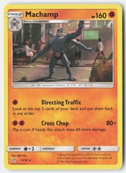 Machamp 13/18 Detective Pikachu Holo Rare