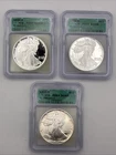 1989‑S 1990‑S 1991‑S ICG PR69 DCAM 1oz American Silver Eagle Lot – Proof ASE
