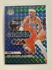 2024-25 Panini Mosaic Shai Gilgeous-Alexander #2 Green Prizm Give And Go Insert