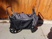 Keenz The Original 7S 2 Passenger Stroller Wagon Black With Canopy  FREE SHIP