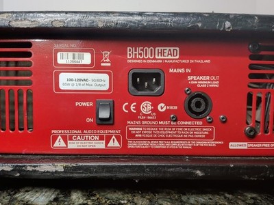 Rare • Used • TC Electronic BH500 500W • Bass Amp Head • Tested