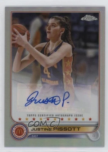 2022 Topps Chrome McDonald's All American Justine Pissott #CA-JPI Auto 0t3i