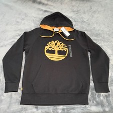 Timberland Men's Core Tree Logo Hoodie Black Wheat TB0A2C68 Size Medium NWT New